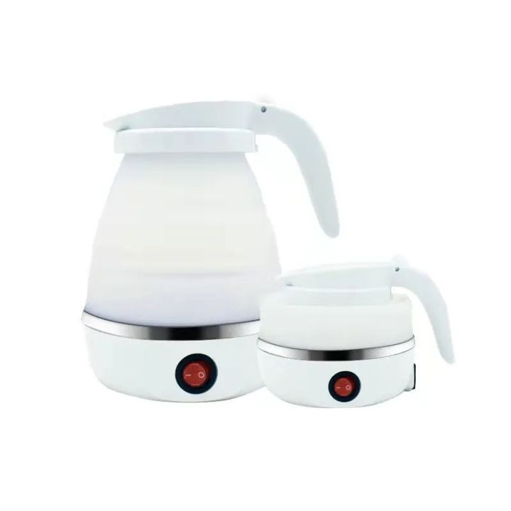 0.6L Folding Electric Kettle For Travel Silicone Foldable Water Kettles Compression Leak Proof Portable Mini Kettle Household