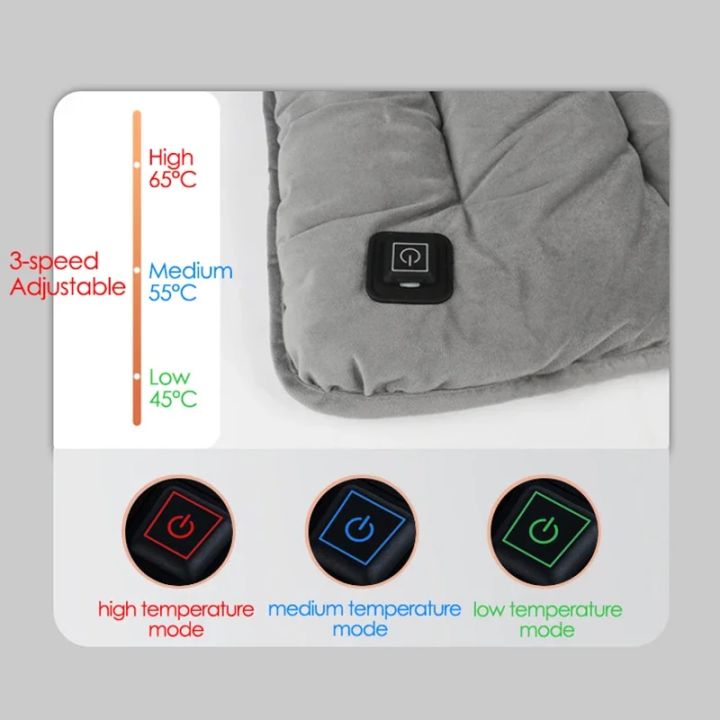 45x45cm%20USB%205V%203-Speed%20Temperature%20Adjustable%20Seat%20Heating%20Cushion%20Electric%20Heating%20Pad%20Pet%20Home%20Car%20Office%20Chair%20Seat%20Heater%20-%20Image%203
