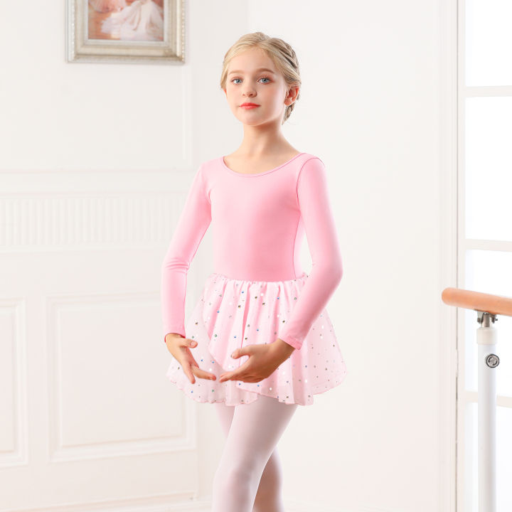 Girls%20Ballet%20Leotards%20for%20Dance%20Camisole%20Dress%20Hollow%20Crisscross%20Back,Shiny%20Skirt%20-%20Image%204