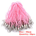 Pink Heart Cat Flower Keychain Clasp Tassel Jump Ring Lobster Hooks Connector Chain for Jewelry Findings Accessories. 