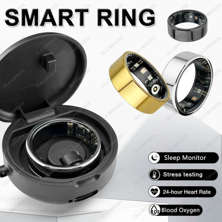 Smart Ring Men Women,Stress testing, Heart Rate and Blood Oxygen ...