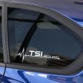 2PCS Car Side Window Stickers For VW Volkswagen TSI  4Motion Tiguan Passat B5 Polo Golf 7 6 4 5 3 Beetle Touareg Accessories. 