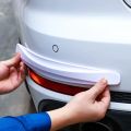 4pcs Car Bumper Protector Strip Universal Car Soft Rubber Front And Rear Corner Cover Guard Lip Strip Sticker Protector. 