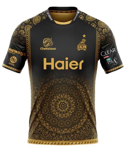Official Peshawa_r Zalm_i PSL 10 Jersey 2025 - CHOOSE YOUR COLOR: Iconic YELLOW or Sleek BLACK Variant | Premium HBL Pakistan Super League Cricket Fan Kit | Features Intricate New Design with Paisley & Mandala Motifs | Authentic Yellow Storm Shirt for Men
