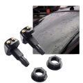 2pcs of Dual Hole Windshield Wiper Nozzles for Most Car Models Suitable for Water Spray and Adjustable Wiper Accessories.