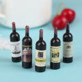 10Pcs/Lot 1/12 Dollhouse Miniature Mini Simulation Wine Bottle Accessories Decor Furniture Model Toys Children . 