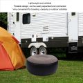 Inflatable Flocking Stool Multipurpose Lightweight Portable Ergonomic Design Round Portable Inflatable Stool for Travel Camping.