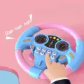 Infant Shining Simulation Steering Wheel Toys Children's Toy Kids Early Education Copilots Stroller Steering Wheel Vocal Toys. 