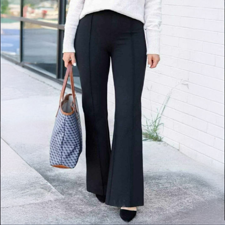 Ladies fashionable Multi_Color Print Trousers/ -(To see same as the picture)