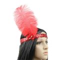 Gatsby feather sequins headband women Classic hair accessories fancy old kids retro party ornament adult cosplay pageant party cosplay pageant. 