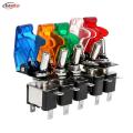 12V SPST Toggle Rocker Switch LED Light for Ignitions Boost Marine Boat Racing Car Switch Light Toggle Truck Trailer Accessories.
