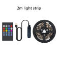 TV Backlight Music Sync USB Powered RGB5050 LED Strip Light for 15 - 80 Inch TV, Mirror, PC. 