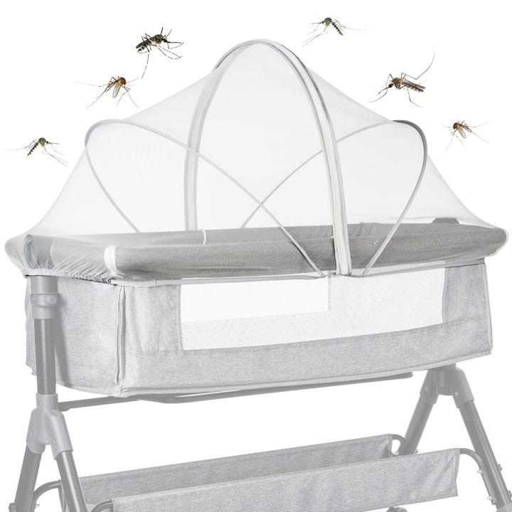 Baby Mosquito Net Tent Breathable Folding Crib Cover Bassinet Mosquito Net Cover for Travel Crib/Playpen
