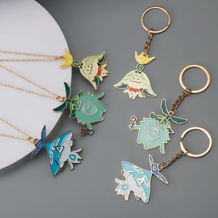 Genshin%20Impact%20Sumeru%20Aranara%20Arama%20Keychain%20Kawaii%20Figure%20Pendant%20Key%20Chain%20for%20Fans%20Collection%20Jewelry%20Christmas%20-%20Image%204