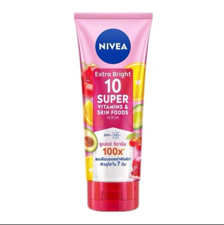 Nivea%20Extra%20Bright%2010%20Super%20Vitamins%20Skin%20Foods%20Serum%20SPF15%20(Thailand)%20-%20Image%202