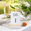 5/10pcs Mini Wooden Easel Stands Wedding Table Place Cards Holders Wooden Name Place Card Display Easels For Wedding Table Decor.