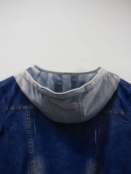 Plus%20size%20women's%20imitation%20denim%20casual%20short%20sleeved%20round%20neck%20top%20Western%20style%20denim%20style%20T-shirt%20versatile%20comfortable%20-%20Image%206