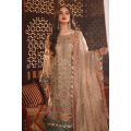 ZARI NET UNSTICH EMBROIDERED 3-PIC. 