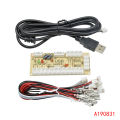 PC USB encoder to joystick zero delay arcade joystick circuit board control module, suitable for 2-pin MAME DIY set. 