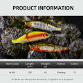 BEARKING Top Fishing Lure 185mm 64g 2.25oz Jointed Minnow Wobblers ABS Body with Soft Tail SwimBaits Soft Lure for Pike and Bass.