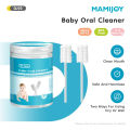 60Pcs Baby Tongue Cleaner Disposable Gauze Toothbrush Paper Rod Infant Oral Cleaning Brush Stick For Newborn Cotton swab. 