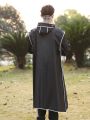 Long raincoat full body rainstorm proof electric bicycle single female male fashion student battery bike  poncho. 
