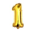 Numeric foil Balloons 0 to 9 number Balloons Golden Color 16 Inch Metallic Foil Balloon Original premium quality by HBI. 