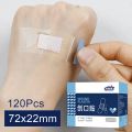 50/120Pcs Waterproof Band-Aid Wound Dressing Medical Transparent Hemostatic Tape for Swimming Bath Wound Care Protect First Aid. 