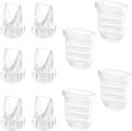 Two Full Sets Breast Pump Parts with 24mm Flange Compatible with Lansinoh Discreet Duo/NCVI/Nuliie S32 Breast Pump Replacement. 