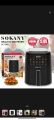 Sokany Air Fryer 5 Ltrs Digit Display And Touch. 