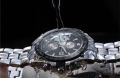 Curren 8083 (Japan Machine 100%) Silver stainless steel Chronograph Mens watch with FREE GIFT BOX. 