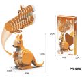 Children's Cartoon Dinosaurs 3D Three-dimensional Puzzle Toys DIY Puzzle Creative Paper Animal Model Assembly  baby toys. 