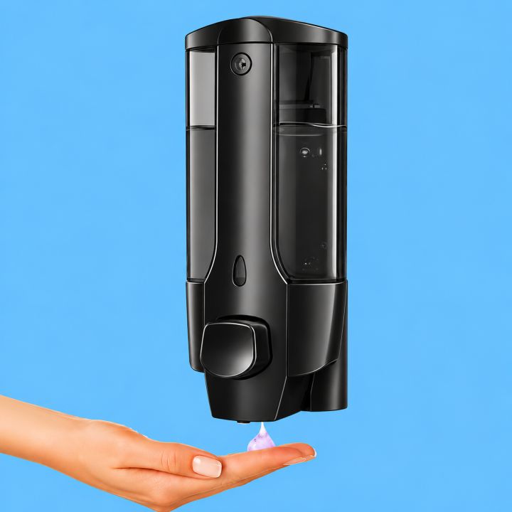 Soap%20Dispenser%20bottle%20Touch%20soap%20dispenser%20set%20for%20kitchen%20sink%20wall%20mounted%20for%20bathroom,%20washroom%20wash%20rooms%20foaming%20liquid%20hand%20soap%20dispenser%20manual%20with%20free%20wall%20mounted%20feature%20400ML%20Farpood%20Vilma%20-%20Image%203