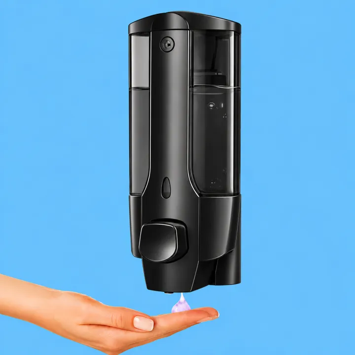 Soap%20Dispenser%20bottle%20Touch%20soap%20dispenser%20set%20for%20kitchen%20sink%20wall%20mounted%20for%20bathroom,%20washroom%20wash%20rooms%20foaming%20liquid%20hand%20soap%20dispenser%20manual%20with%20free%20wall%20mounted%20feature%20400ML%20Farpood%20Vilma%20-%20Image%203