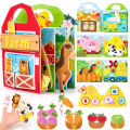 3D Farm Busy Board Quiet Book Soft Felt Montessori Toy For Fine Motor Skills Early Educational Travel Toys For Children . 