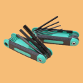 8 in 1 Folding Allen Wrench Set Metric Allen Key Set Tool Or Folding Tamper Proof Torx Key Set Portable Star Wrench Kit. 