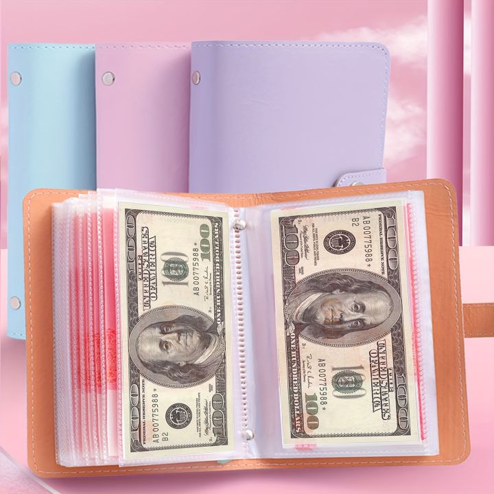 Money Note Book 1 Banknote Storage Book Made of PU Material, Can Hold 100 Banknotes ...