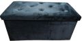 Foladable Velvet Ottoman and Storage Box, Soft Stool, Foot tray.Toys, Clothes, Jewelry,Bedding, Home Accessories,Books Storage.. 