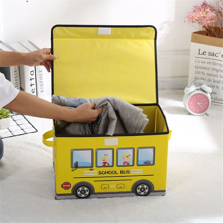 Non-Woven%20Cartoon%20School%20Bus%20Storage%20Box%20Car%20Pattern%20Toy%20Storage%20Box%20Dormitory%20-%20Image%205