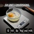 Stainless Steel 10 kg Digital Kitchen Scale Food Scale Weight Machine Digital Weight Scale Digital Weighing Scale Digital Weighing Machine Digital Mini Scale Small Scale Weight Machine Digital Pocket Scale Table Jewelry Vegetable Fruit Scales. 