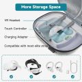 Hard Carrying Case with Charging Port for Oculus Quest 2/Meta, Hard Shell Carrying Travel Case Storage for VR Gaming Accessories. 