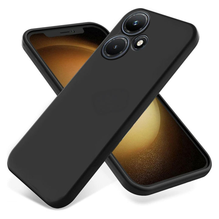 Infinix Hot 30 Shockproof Silicone Rubber Phone Case with Hard Back Cover