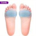 1Pairs Silicone Metatarsal Pads for Arch Support & Pain Relief - Ideal for Running, Hand Wash Only, Foot Arch Support.