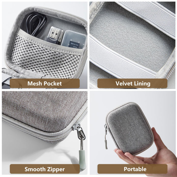 Digital%20Camera%20Case%20for%20CAMKORY,%20KODAK%20PIXPRO%20FZ45/FZ55,%20%20IXUS%20285%20HS,%20Small%20Travel%20Compact%20Camera%20Holder%20with%20Mesh%20Pocket%20-%20Image%205