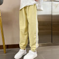 1/3 Pieces Children's summer solid color basic sports pants boys casual Joker elastic waist girl sweet and lovely mosquito pants. 
