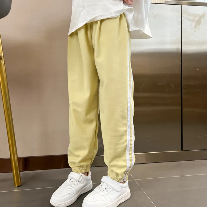 1/3%20Pieces%20Children's%20summer%20solid%20color%20basic%20sports%20pants%20boys%20casual%20Joker%20elastic%20waist%20girl%20sweet%20and%20lovely%20mosquito%20pants%20-%20Image%205