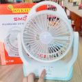Joykali Ac /Dc Reachergeble table fan With led light. 
