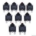 3-8A 10/15/20/30A Circuit Breaker Overload Protector Switch Fuse Thermal Switch Current Overload Protector Push Button Switch. 