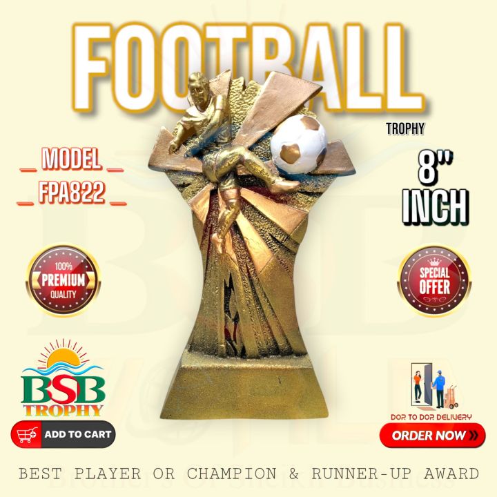 ⚽ Football Best Player Award (8" Inch) Tournament Trophy