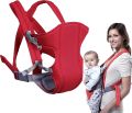 MOM CARE Baby Carrier Cum Kangaroo Bag/Honeycomb Texture Baby Carry Sling/Back/Front Carrier For Baby With Safety Belt And Buckle Straps, Adjustablefor 0-18 Months Red/ Blue - Newborn. 